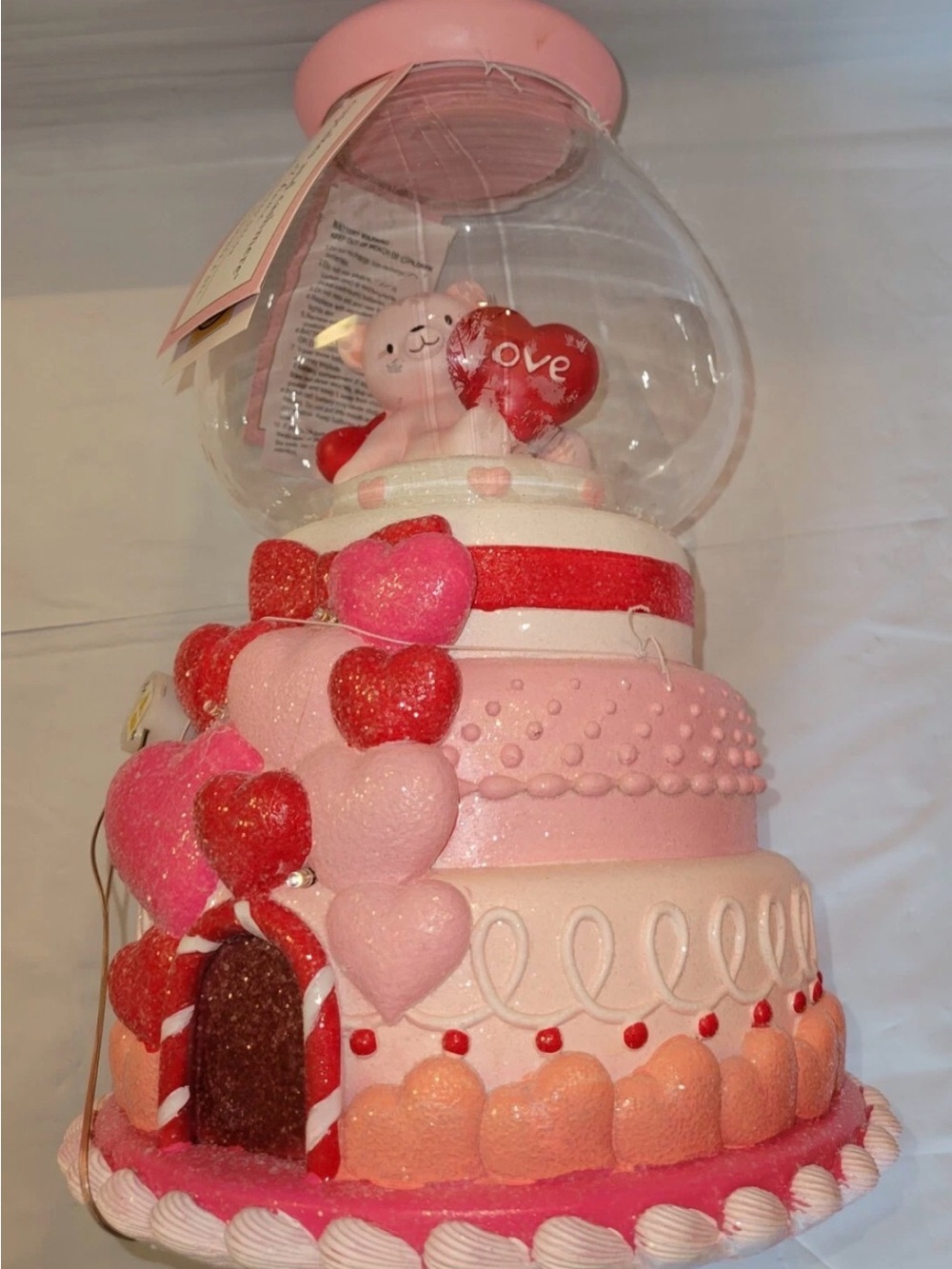 Cupcakes Cashmere Valentine’s Gum Ball Bear Light Up Decor